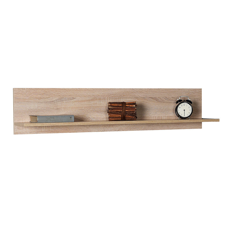 SIMPLY Sonoma Wall Rack in melamine finish, dimensions 120x20x25 cm, ideal for decorative storage.
